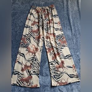 Multi animal print lounge pants unsized please see measurements